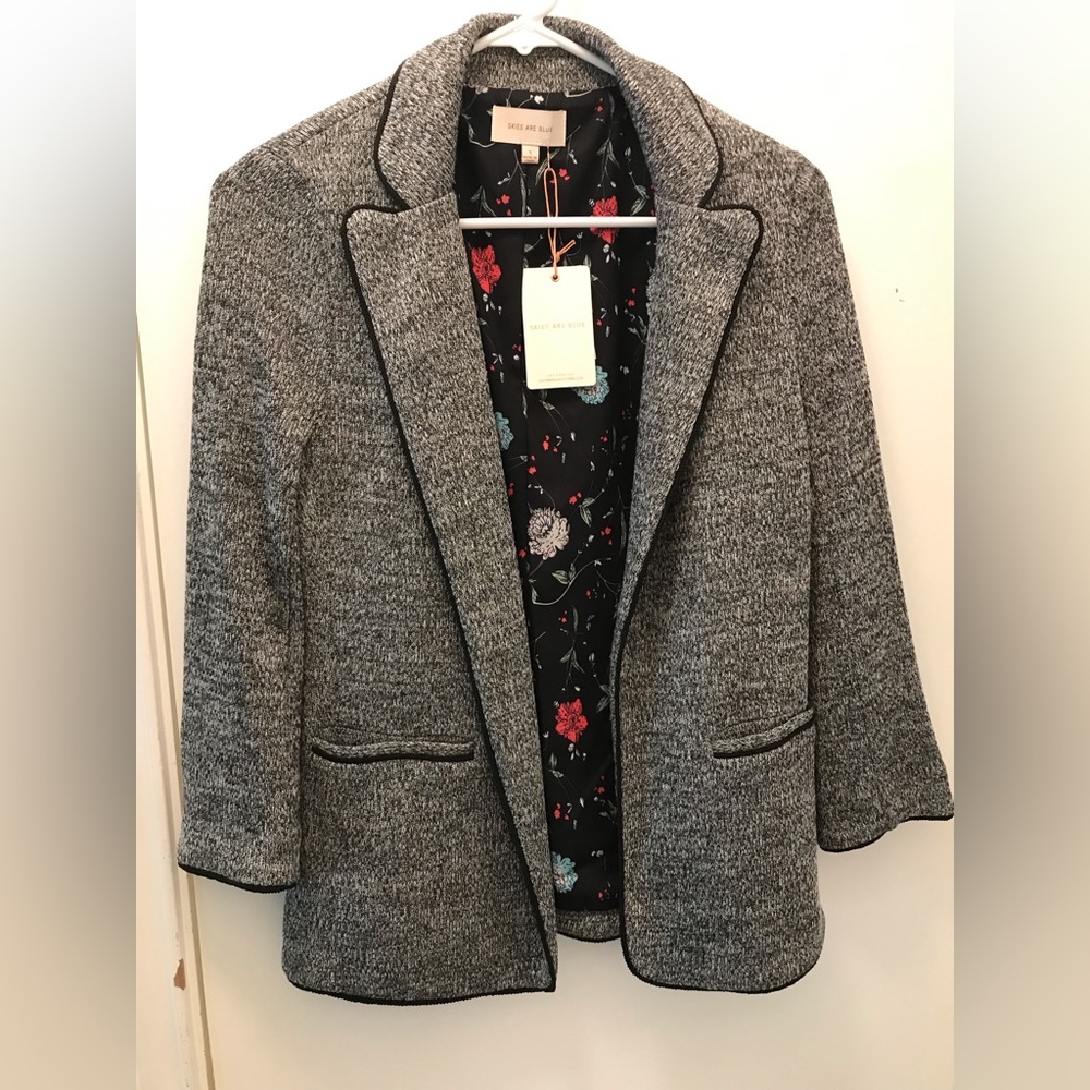 Womens knit blazer small